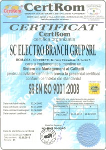 ISO 9001 Electro Branch Grup